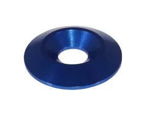 ZSPEC Design M6 FHSC Fasteners 10-Pack Dark Blue Billet M6 Wide Fender-Finish Dress-Up Washers