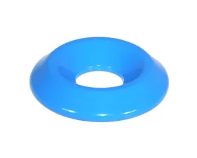 ZSPEC Design M6 FHSC Fasteners 10-Pack Gulf Blue Billet M6 Wide Fender-Finish Dress-Up Washers