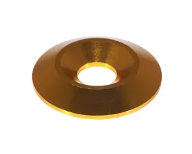 ZSPEC Design M6 FHSC Fasteners 10-Pack Orange Gold Billet M6 Wide Fender-Finish Dress-Up Washers