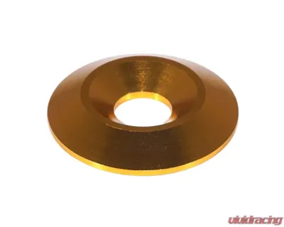 ZSPEC Design M6 FHSC Fasteners 10-Pack Orange Gold Billet M6 Wide Fender-Finish Dress-Up Washers - 00843612157706