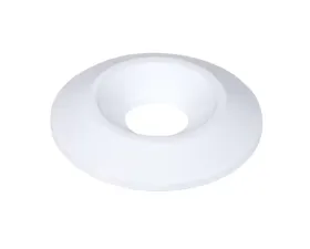 ZSPEC Design M6 FHSC Fasteners 10-Pack Bright White Billet M6 Wide Fender-Finish Dress-Up Washers