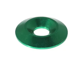 ZSPEC Design M6 FHSC Fasteners 10-Pack Green Billet M6 Wide Fender-Finish Dress-Up Washers