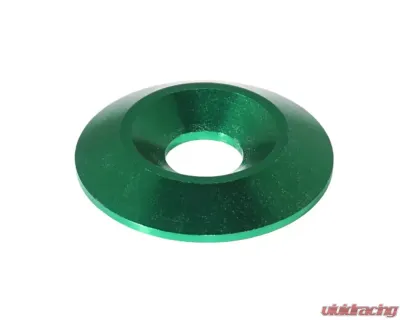 ZSPEC Design M6 FHSC Fasteners 10-Pack Green Billet M6 Wide Fender-Finish Dress-Up Washers - 00843612157768