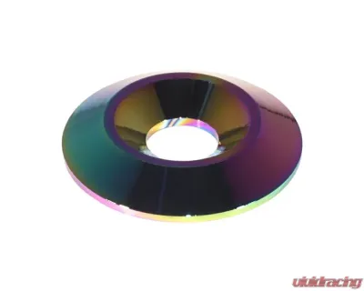 ZSPEC Design M6 FHSC Fasteners 10-Pack Neochrome Billet M6 Wide Fender-Finish Dress-Up Washers - 00843612157775