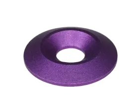 ZSPEC Design M6 FHSC Fasteners 10-Pack Purple Billet M6 Wide Fender-Finish Dress-Up Washers