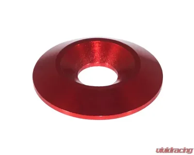 ZSPEC Design M6 FHSC Fasteners 10-Pack Gloss Red Billet M6 Wide Fender-Finish Dress-Up Washers - 00843612157805