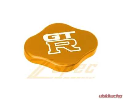 ZSPEC Design Orange-Gold Billet Radiator Cap Cover w/ Hex Key & GT-R Logo Nissan GTR | GT-R R32 | R33 | R34 | R35 - 00843612158000