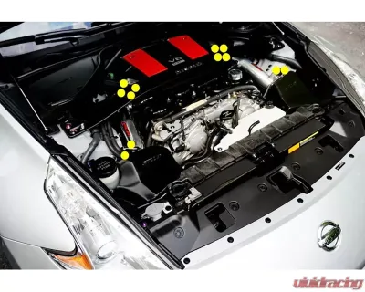 ZSPEC Design Blue Titanium Throttle Bodies & Map Sensor Bolts Nissan 370Z Z34 2009+ - 00843612158475