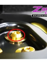 ZSPEC Design Black Titanium Grade-5 Angled Head M10-1.25x25mm Dress-Up Bolts Fastener                                     - 00843612161550 - Image 2