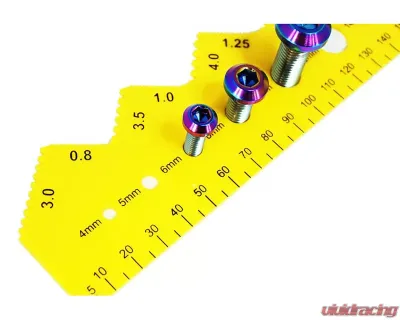 Zspec Design L-Shape Metric Bolt Thread Measuring Gauge