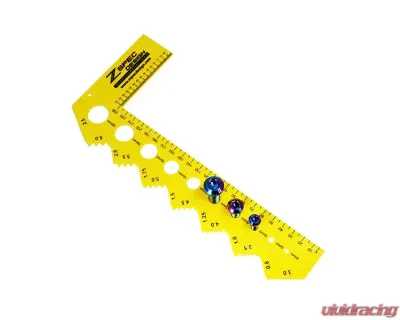 ZSPEC Design L-Shape Metric Bolt/Fastener Thread Measuring Gauge - 00843612162533