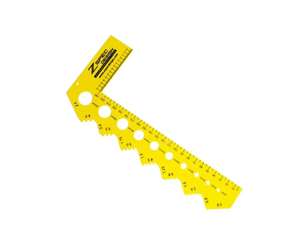 Zspec Design L-Shape Metric Bolt Thread Measuring Gauge