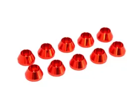 ZSPEC Design SHSC Socket-Cap Fastener 10-Pack Red M2 Angled Cup Finish Washer