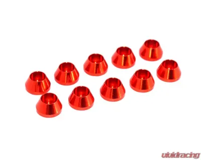 ZSPEC Design SHSC Socket-Cap Fastener 10-Pack Red M2 Angled Cup Finish Washer - 00843612162694
