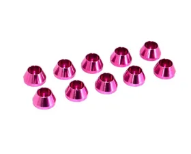 ZSPEC Design SHSC Socket-Cap Fastener 10-Pack Purple M2 Angled Cup Finish Washer