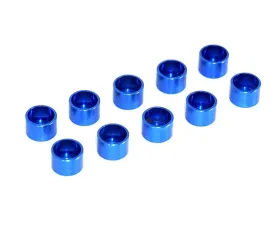 ZSPEC Design M2 SHSC Socket-Ca Fasteners 10-Pack Blue Billet Straight Cup Finish Washers