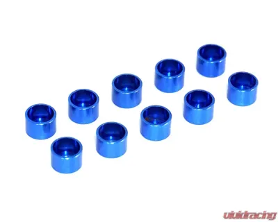 ZSPEC Design M2 SHSC Socket-Ca Fasteners 10-Pack Blue Billet Straight Cup Finish Washers - 00843612162991