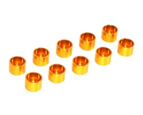 ZSPEC Design M2 SHSC Socket-Ca Fasteners 10-Pack Gold Billet Straight Cup Finish Washers