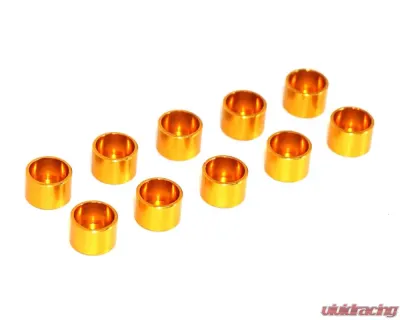 ZSPEC Design M2 SHSC Socket-Ca Fasteners 10-Pack Gold Billet Straight Cup Finish Washers - 00843612163004