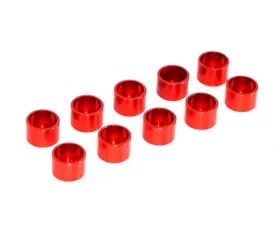 ZSPEC Design M2 SHSC Socket-Ca Fasteners 10-Pack Red Billet Straight Cup Finish Washers