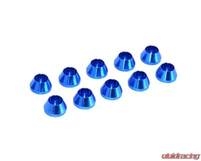 ZSPEC Design SHSC Socket-Cap Fastener 10-Pack Blue M2 Angled Cup Finish Washer - 00843612163066