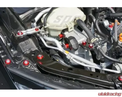 ZSPEC Design Dark Blue Stainless & Billet Stage 3 Dress-Up Bolts Fastener Kit Honda Civic SI 2017+ - 00843612163134