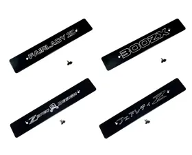 ZSPEC Design JSPEC Black Powder-Coated Billet Front Bumper Plate w/ 