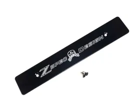 ZSPEC Design JSPEC Black Powder-Coated Billet Front Bumper Plate w/ 