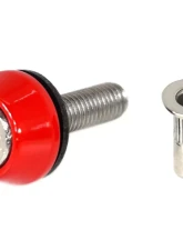 ZSPEC Design Stainless & Billet M5x20mm Body Kit Fastener w/ Gloss Red Rivet Nut                                     - 00843612165497 - Image 3