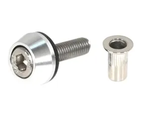 ZSPEC Design Stainless & Billet M5x20mm Body Kit Fastener w/ Bright Silver Rivet Nut