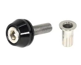 ZSPEC Design Stainless & Billet M5x20mm Body Kit Fastener w/ Gloss Black Rivet Nut