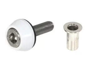 ZSPEC Design Stainless & Billet M5x20mm Body Kit Fastener w/ Bright White Rivet Nut