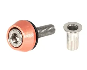 ZSPEC Design Stainless & Billet M5x20mm Body Kit Fastener w/ Peach Rivet Nut