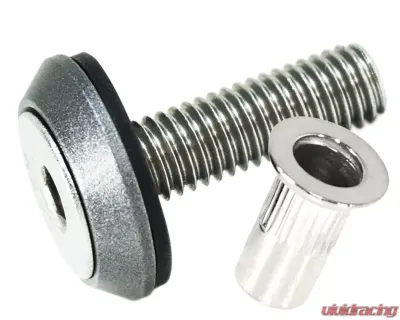 ZSPEC Design Gloss Purple Stainless & Billet Low-Profile M5x20mm Body Kit Fastener w/ Rivet Nut - 00843612165756