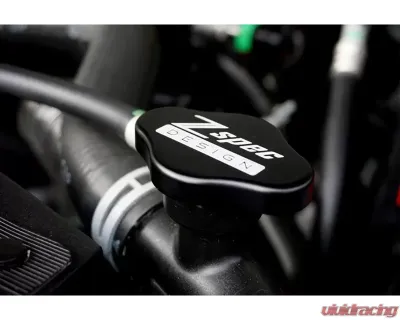 ZSPEC Design Black Billet Radiator Cap Cover w/ ZSPEC Logo Nissan 300ZX Z32 1990-1996 - 00843612167576