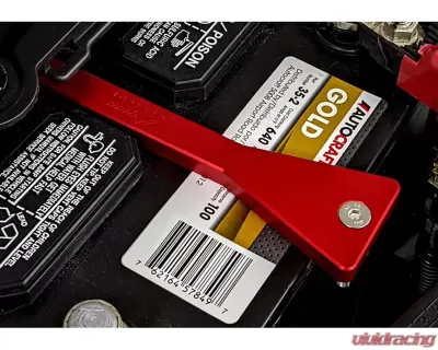 ZSPEC Design Blue Billet Battery Hold Down/Bracket w/ Stainless Hardware Nissan 350Z Z33 2003-2009 - 00843612169815