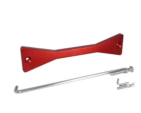 ZSPEC Design Red Billet Battery Hold Down/Bracket w/ Etching & Stainless Hardware Nissan 350Z Z33 2003-2009