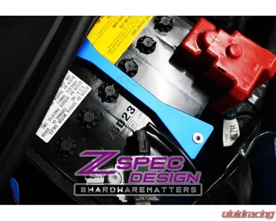ZSPEC Design Purple Billet Battery Hold Down/Bracket Stainless Hardware 00843612107022 - 00843612107022