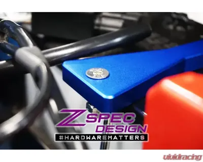 ZSPEC Design Purple Billet Battery Hold Down/Bracket Stainless Hardware 00843612107022 - 00843612107022