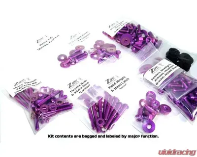 ZSPEC Design Gold Titanium Stage 2 Dress-Up Bolts/Fastener Kit w/ +10mm Plenum Bolts Nissan 350Z DE | HR 2003-2009 - 00843612170415