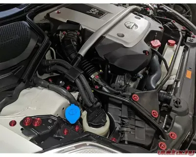 ZSPEC Design Gold Titanium Stage 2 Dress-Up Bolts/Fastener Kit w/ +10mm Plenum Bolts Nissan 350Z DE | HR 2003-2009 - 00843612170415