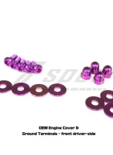 ZSPEC Design Gold Titanium Stage 2 Dress-Up Bolts/Fastener Kit w/ +10mm Plenum Bolts Nissan 350Z DE | HR 2003-2009                                     - 00843612170415 - Image 4