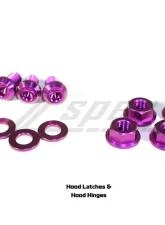 ZSPEC Design Gold Titanium Stage 2 Dress-Up Bolts/Fastener Kit w/ +10mm Plenum Bolts Nissan 350Z DE | HR 2003-2009                                     - 00843612170415 - Image 6