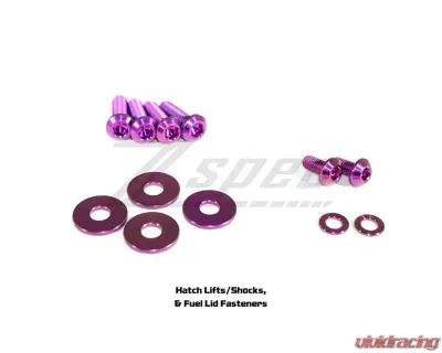 ZSPEC Design Gold Titanium Stage 2 Dress-Up Bolts/Fastener Kit w/ +10mm Plenum Bolts Nissan 350Z DE | HR 2003-2009 - 00843612170415