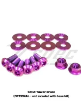 ZSPEC Design Gold Titanium Stage 2 Dress-Up Bolts/Fastener Kit w/ +10mm Plenum Bolts Nissan 350Z DE | HR 2003-2009                                     - 00843612170415 - Image 9