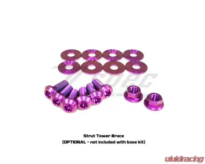 ZSPEC Design Gold Titanium Stage 2 Dress-Up Bolts/Fastener Kit w/ +10mm Plenum Bolts Nissan 350Z DE | HR 2003-2009 - 00843612170415