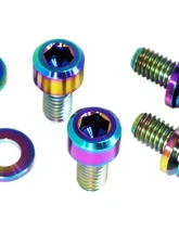 ZSPEC Design Red Titanium Throttle Cable Cover Fasteners Nissan 300ZX Z32 1990-1996                                     - 00843612170705 - Image 2