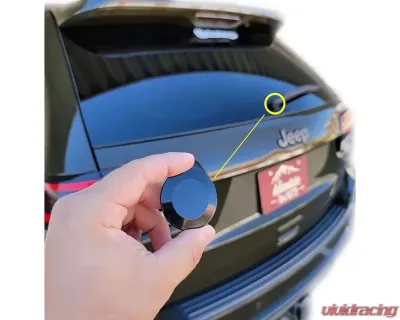 ZSPEC Design Silver Finish Billet Weatherproof 44mm Rear Wiper Hole Cap - 00843612171719