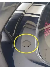 ZSPEC Design Silver Finish Billet Weatherproof 44mm Rear Wiper Hole Cap                                     - 00843612171719 - Image 6