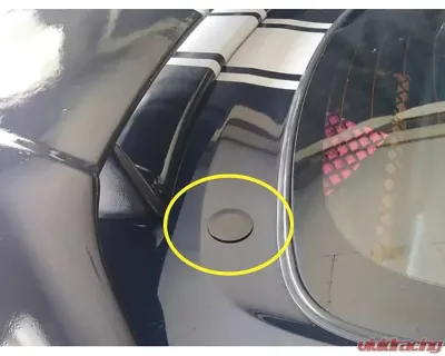 ZSPEC Design Silver Finish Billet Weatherproof 44mm Rear Wiper Hole Cap - 00843612171719